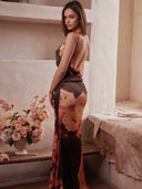 Alina-Satin Maxi Dress