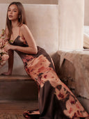 Alina-Satin Maxi Dress