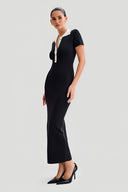 Talia-Collar Knit Dress