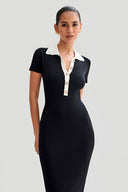Talia-Collar Knit Dress