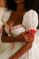 Tessa-Bow Eyelet Dress