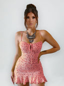 Lily-Tie Front Mini Dress