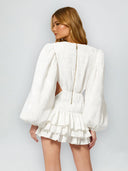 Luna-Cutout Ruffle Dress