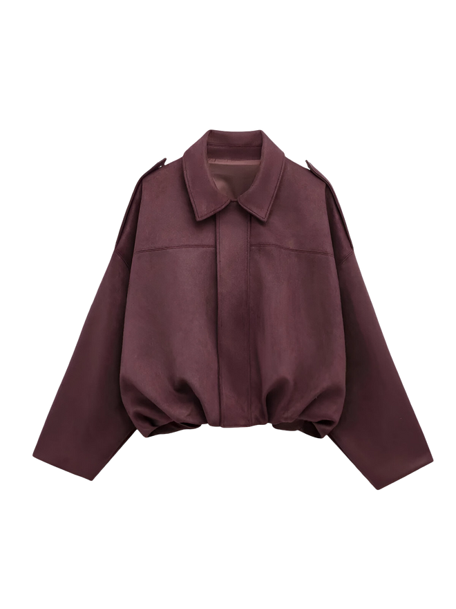 Lena-Soft Crop Jacket