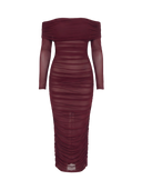 Elora-Mesh Midi Dress - Vessita