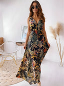 Lily-Print Flare Dress
