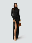 Lira-High Slit Maxi Dress