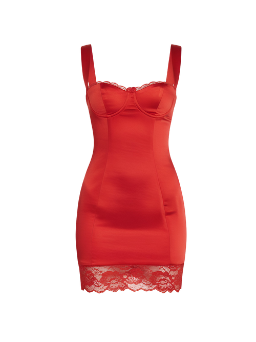 Freya-Satin Buckle Dress