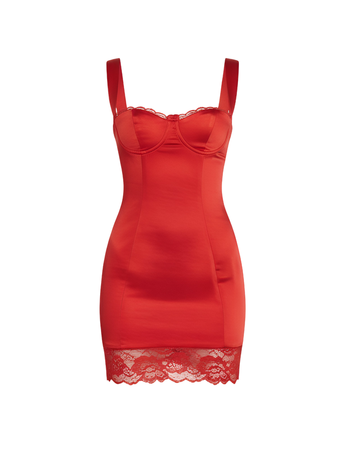 Freya-Satin Buckle Dress