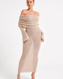 Cleo-Sheer Knit Dress