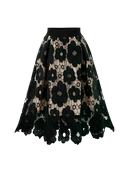 Liora–Floral Lace Skirt - Vessita
