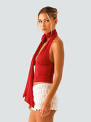 Alma-Scarf Halter Top