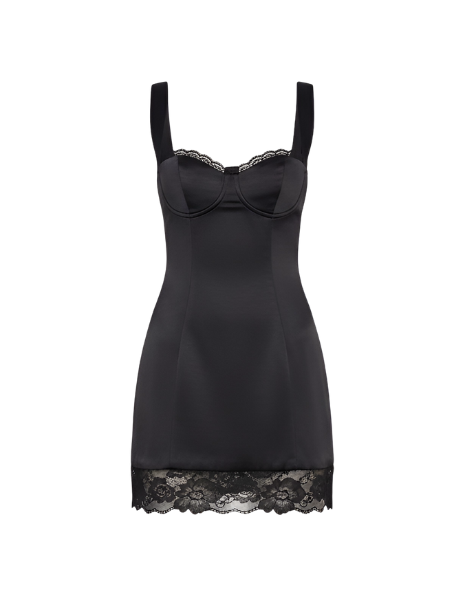 Freya-Satin Buckle Dress