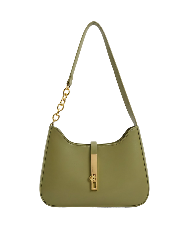 Zoe-Luxe Lock Mini Bag - Vessita