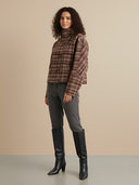 Nora-Plaid Short Coat