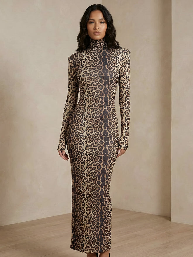 Lira-Leopard Maxi Dress