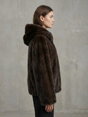 Leni-Faux Fur Cape