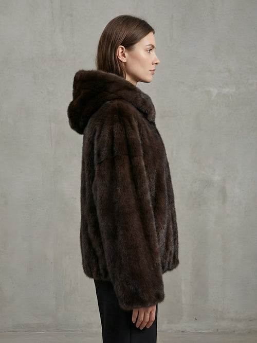 Leni-Faux Fur Cape