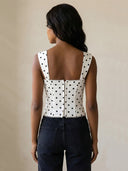 Nina-Polka Corset Top
