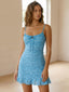 Lily-Tie Front Mini Dress - Vessita