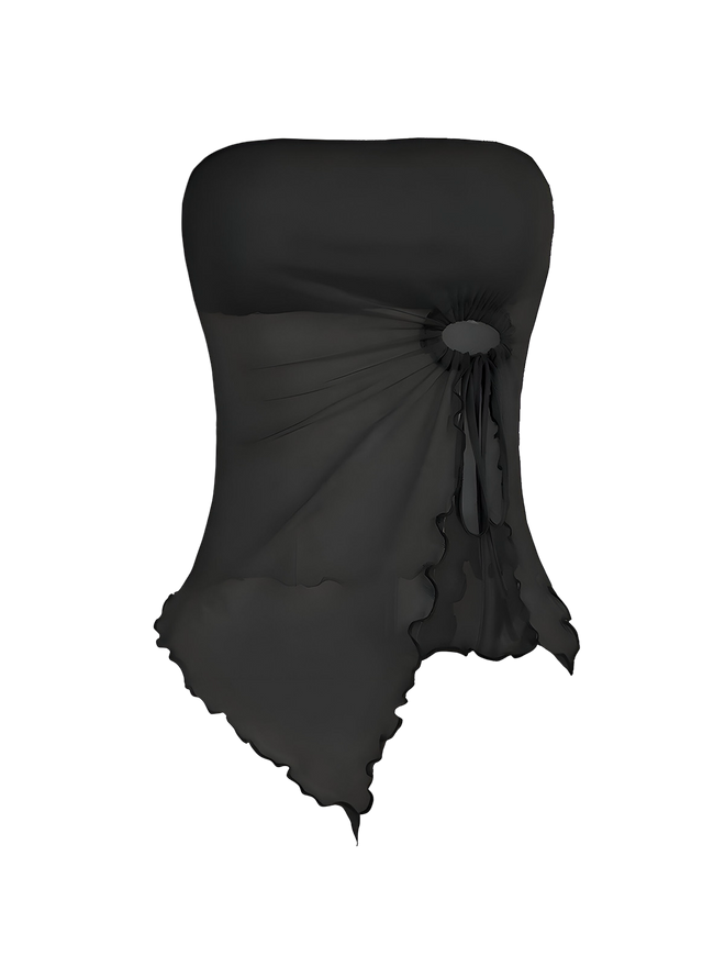 Lyra-Tie Front Tube Top