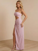 Talia–High Slit Dress - Vessita