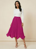Selia–Flow Pleat Skirt - Vessita