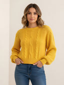 Nola–Bright Knit Pullover - Vessita