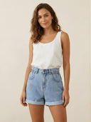 Pia-Luxe Denim Shorts