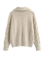 Ayla-Cable Knit Zip - Vessita