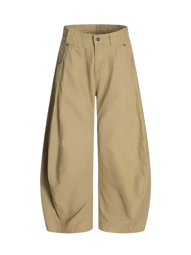 Nova-Wide Khaki Pants