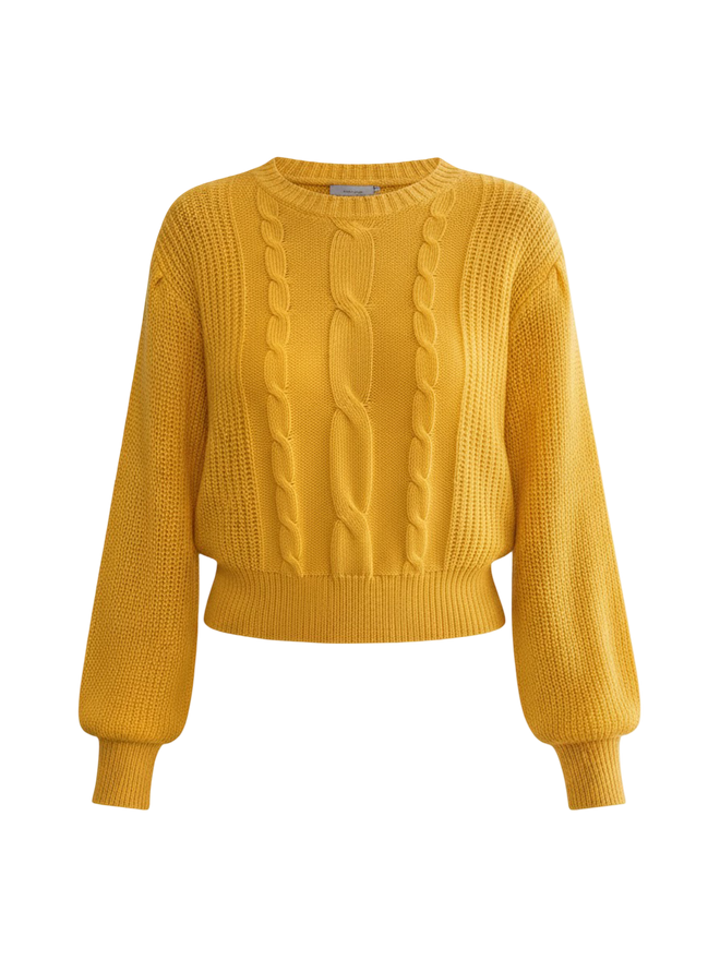 Nola–Bright Knit Pullover - Vessita