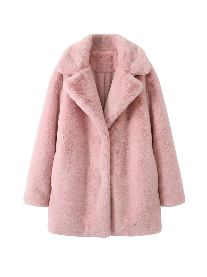 Livia-Fluffy Chic Coat - Vessita