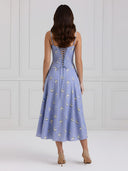 Tira-Floral Bustier Dress