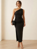 Raya-Side Slit Dress