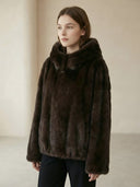 Leni-Faux Fur Cape