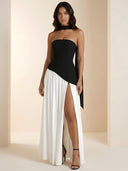 Nova-Elegant Split Dress - Vessita