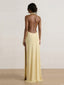 Lia-Lemon Halter Gown - Vessita