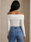 Mirel–Off-Shoulder Bodysuit - Vessita