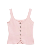 Lina-Button Knit Top