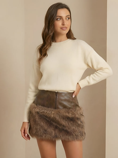 Nola-Luxe Fur Skirt