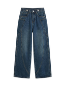 Nora-Cargo Wide Jeans