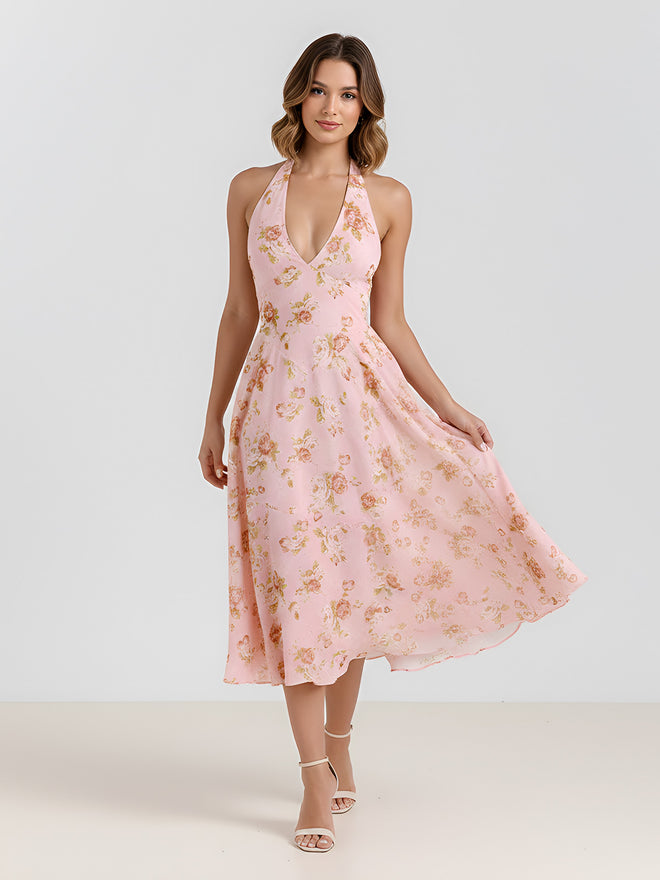 Liah-Halter Midi Dress