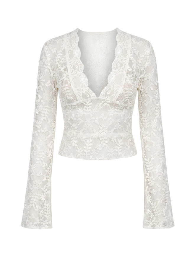 Suri–Grace Lace Top - Vessita