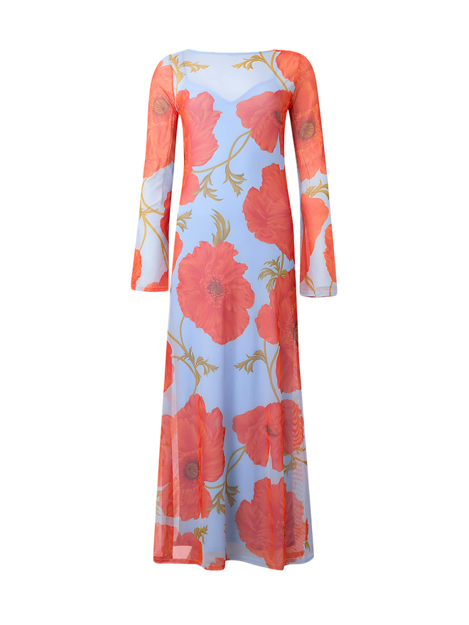 Lina-Floral Maxi Dress