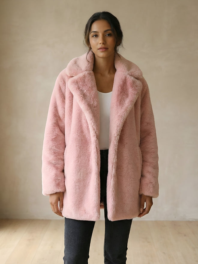 Livia-Fluffy Chic Coat - Vessita