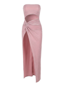 Talia–High Slit Dress - Vessita