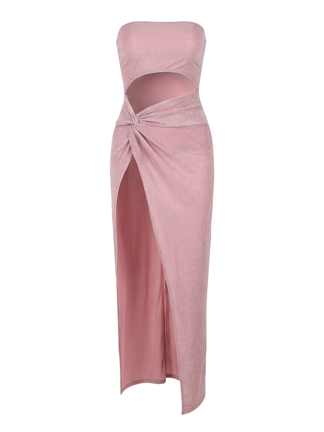 Talia–High Slit Dress - Vessita