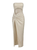 Talia–High Slit Dress - Vessita