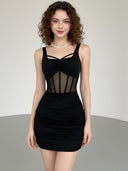 Mila-Mesh Body Dress - Vessita